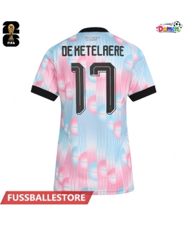 Günstige Belgien Charles De Ketelaere #17 Auswärtstrikot Damen WM 2026 Kurzarm